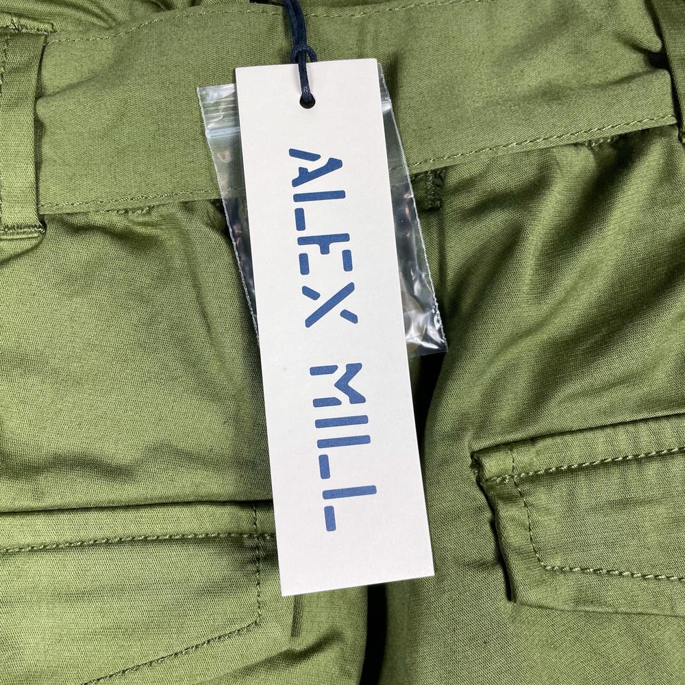 SOLD-NEW Alex Mill Washed Expedition Pant in Army Olive Green Cropped Sz 10 - Picture 6 of 10